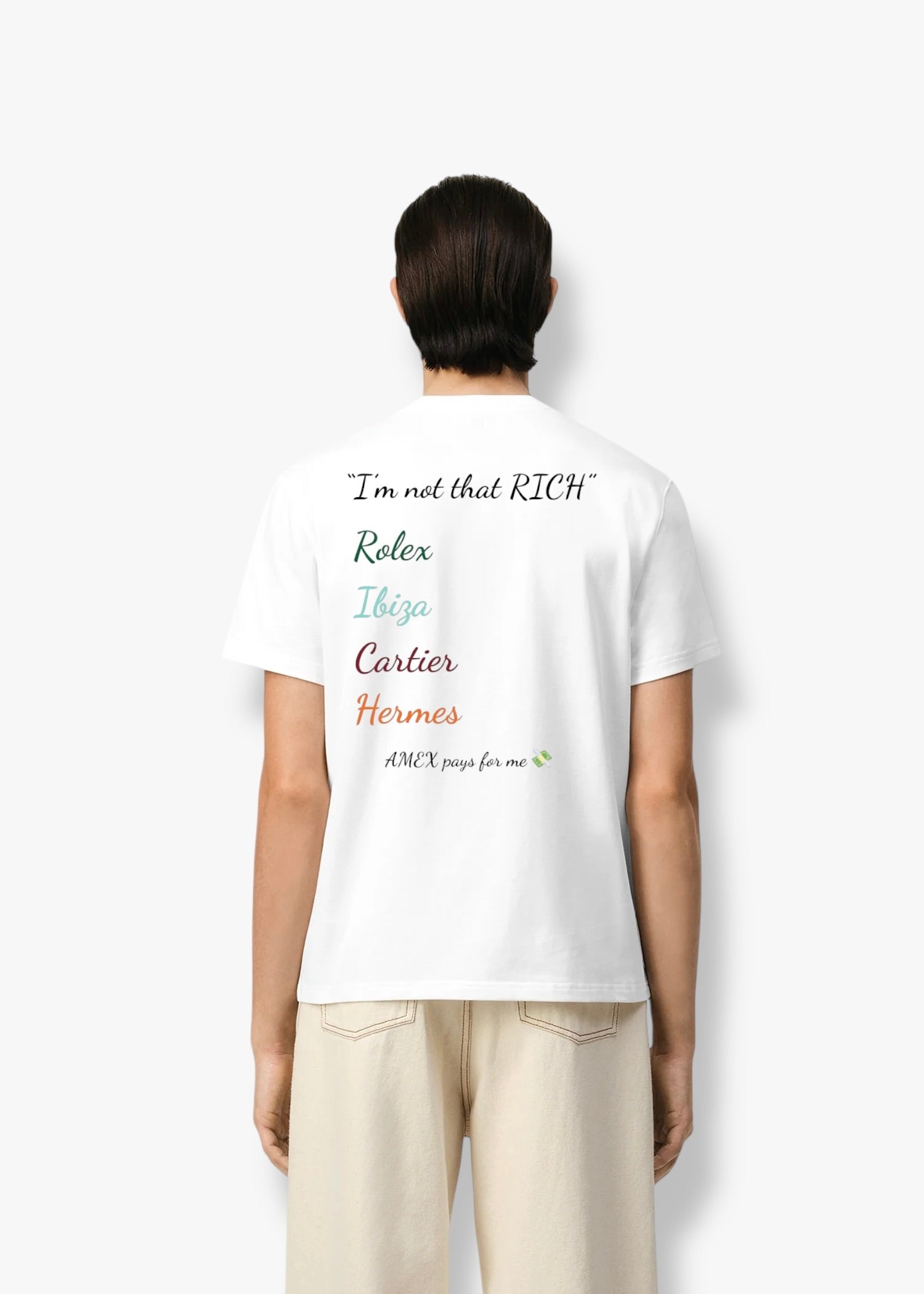 T-SHIRT "I'M NOT THAT RICH"